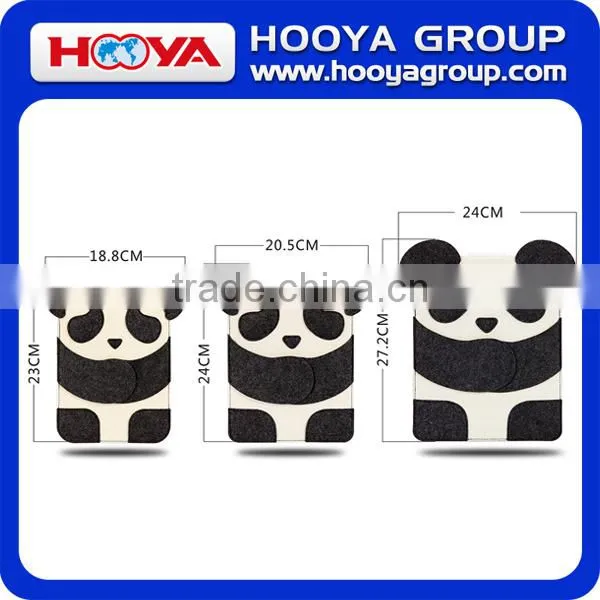 Panda Shaped Felt Fabric Tablet PC Bag