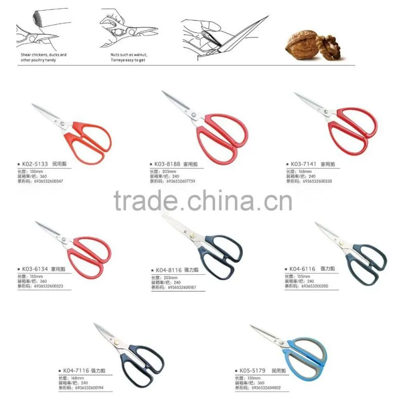 Serrated Blade Kitchen Scissors