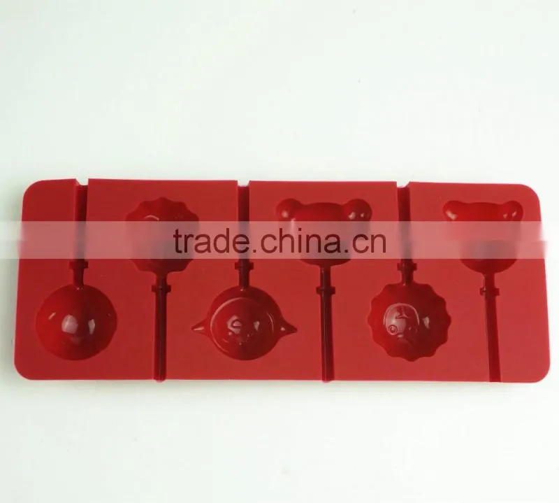 11033 Silicone Candy Lollipop Molds with Sticks