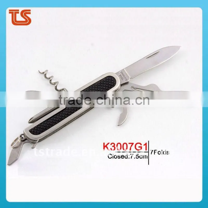 2014 Stainless steel multi folding pocket strider knife tools (K5011G30)