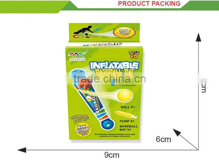 Cheap promotion gift custom inflatable baseball bat for kids