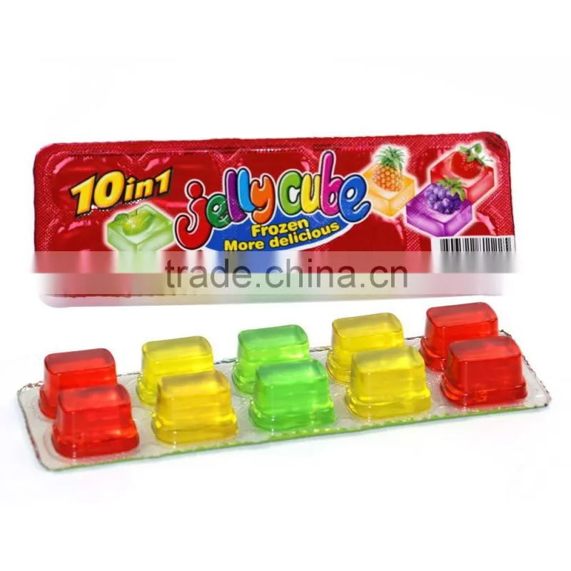 10 in 1 Jelly Cube Fruit Flavor 80g 36pcs/box