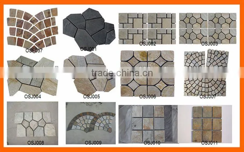 Random Meshed Slate Paving Stone
