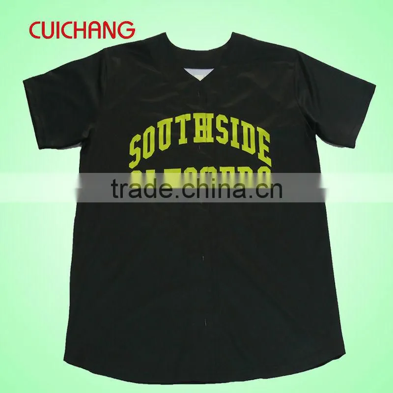 Baseball Jersey,Wholesale Polyester Heat Transfer Printing Custom Design Baseball Team Wear BQF-070