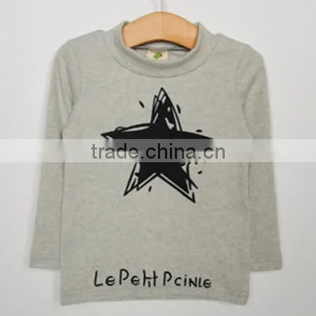 Children long sleeve printing thickening round neck T shirts