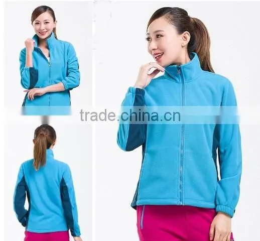 Warm windstopper softshell jacket zipper up micro polar fleece jacket