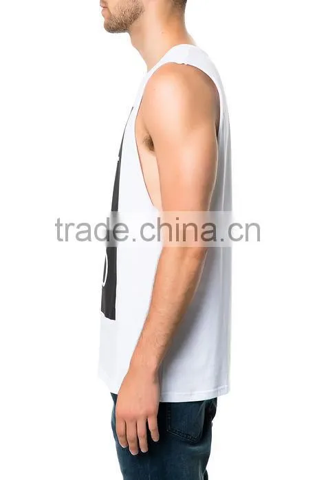 Mens Singlet Vests Custom Print Tank Top 100 Cotton Tank Top