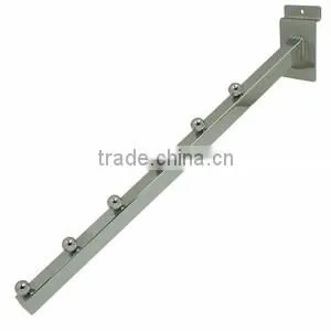 16" Waterfall Rect, Tube. With 6 Balls Downslant Waterfall Hook