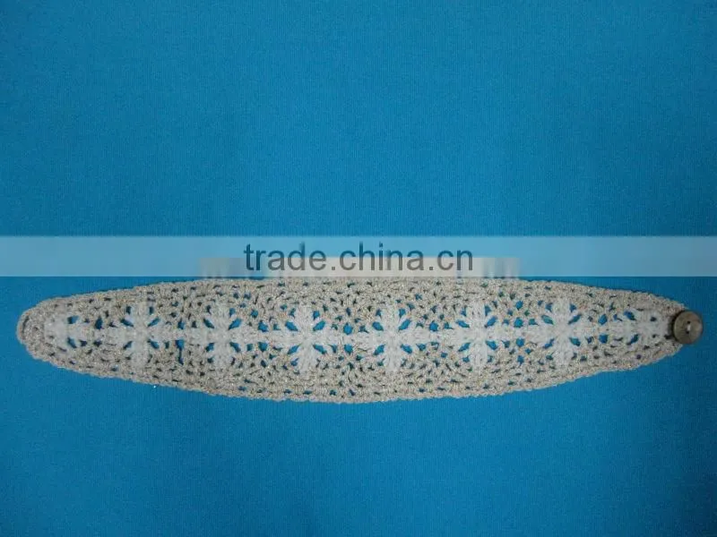 machine crochet hairband for women