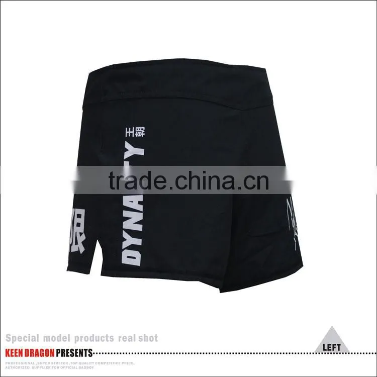 Cheap kick boxing cage grappling mma shorts with short cut