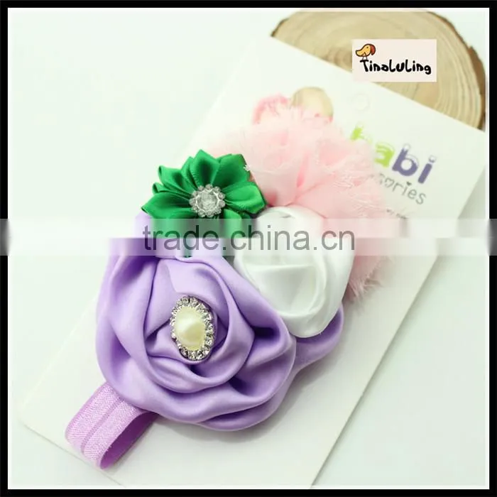 1.5X 36cm flower hairband baby headband girls hair accessories TLLC-50