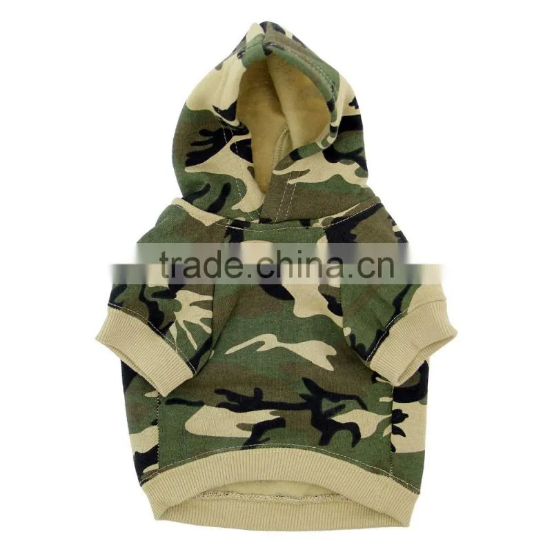 camo hoodie green chinese new year dog clothes