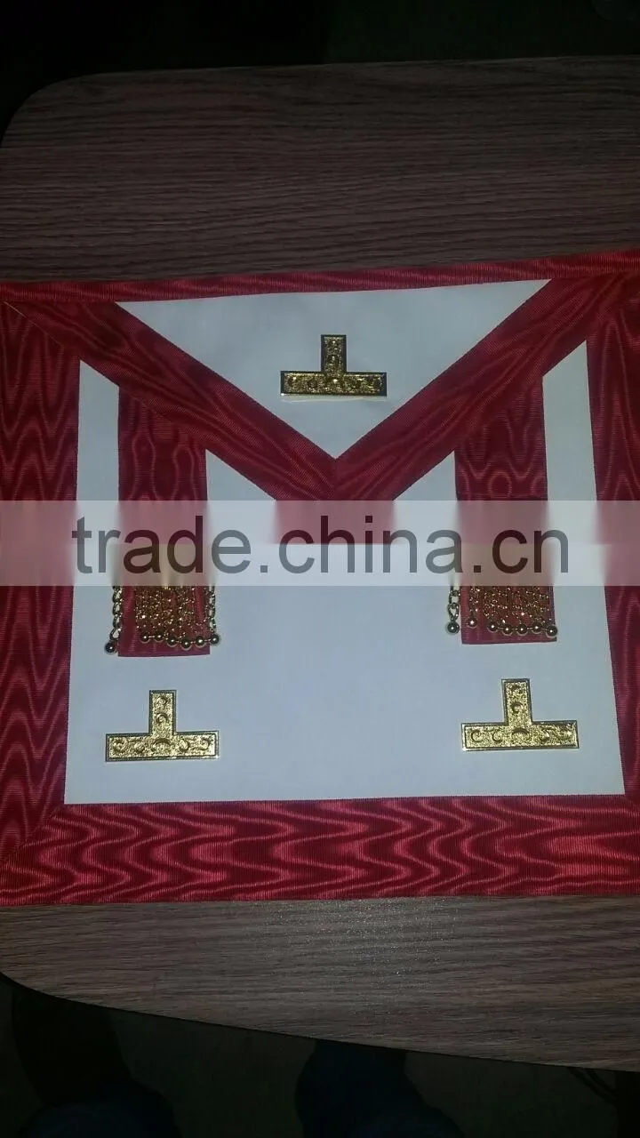 Mark Grand Officers Apron,Wreath Embroidered Apron