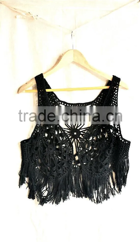 Wholesale festival fashion women Crochet vest