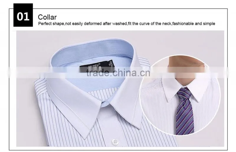 2015 latest men's long sleeve business shirt of stirp (DSHM016)