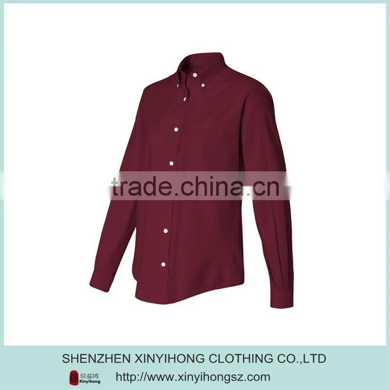 Classical Red Super Breathable Cotton Women's Shirts Manufacturer In China