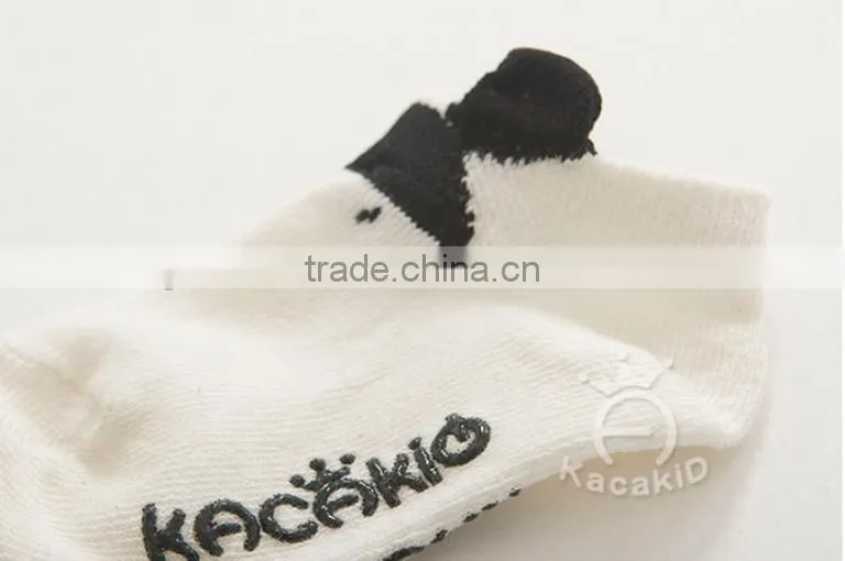 cute animal baby cotton socks, silicone print baby socks