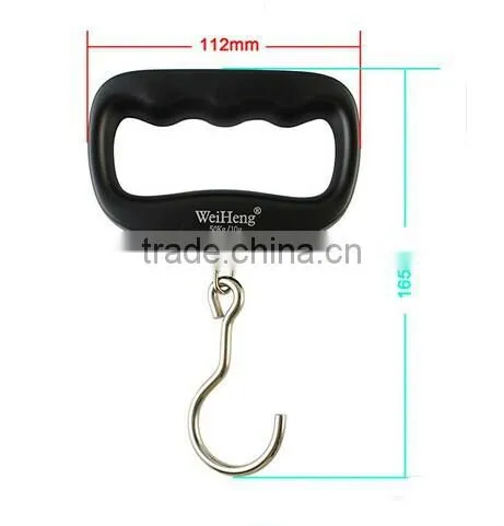 WH-14A 50kg/10g Hand Held Portable Hanging Hook Digital Travle Luggage Digital Weighing Scale