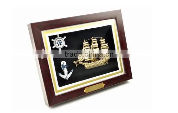 2015 new design High quality 3D arabic dhow frame with decoration gift JKC-01