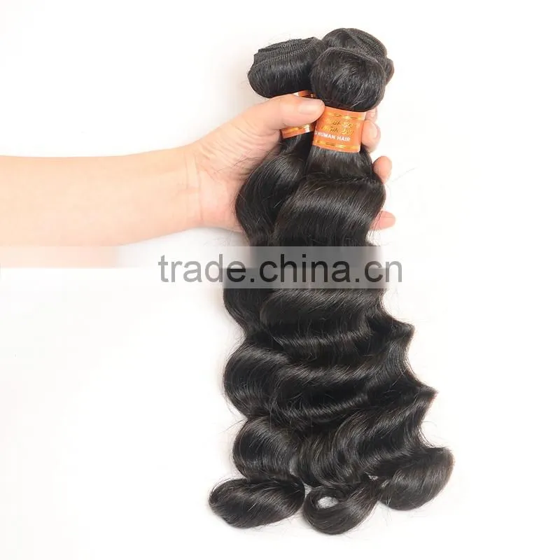 Factory price 10-22inch wholesale Brazilian loose deep wave hair weave