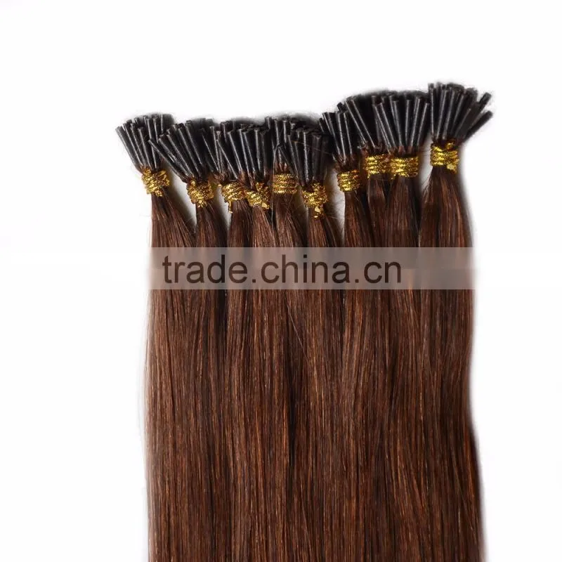 wholesale nail hair extension/human hair