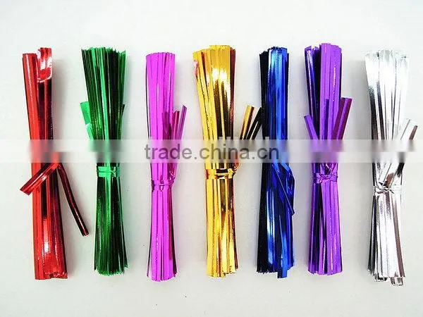 Super quality hotsell sheer pre made colorful twist tie bow