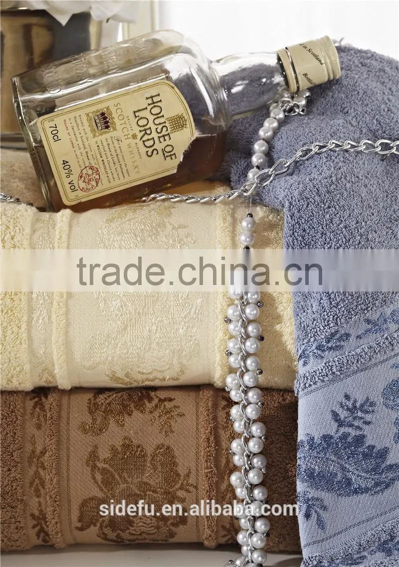 Superior Durability Wholesale 100% Cotton Dyed Jacquard Hand Towel