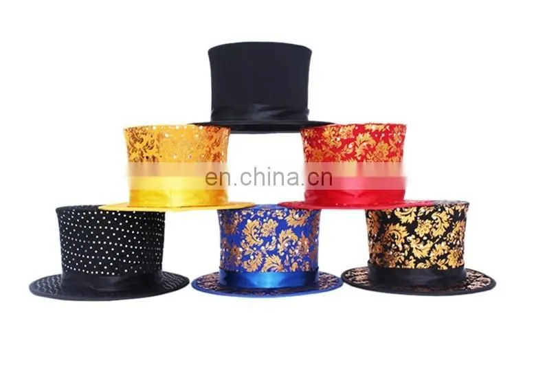 Magic Tricks hat folding Magician's Hat magic hat golden Party Magic