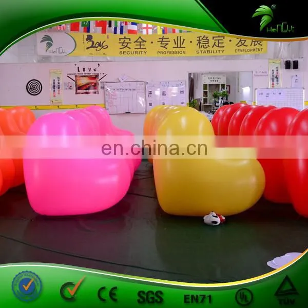 Valentine's Day Heart Balloon / Inflatable Hearet Shape Vinyl Balloon With LED Light
