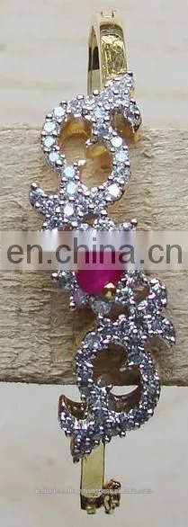 CZ bracelet jewelry manufacturer, cubic zirconia bracelets jewellery exporter