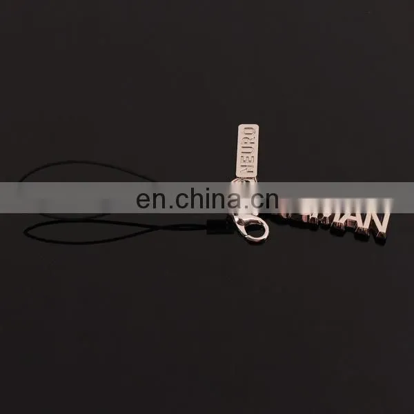 Personal Letter wordings metal keychain