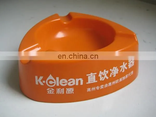 Pumpkim shape white color pocket plastic ashtray,car ashtray passed REACH