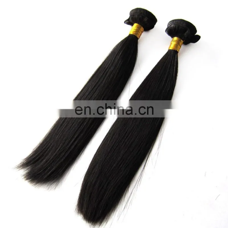 2017 hot sale straight hair mink brazilian hair bundle with closure