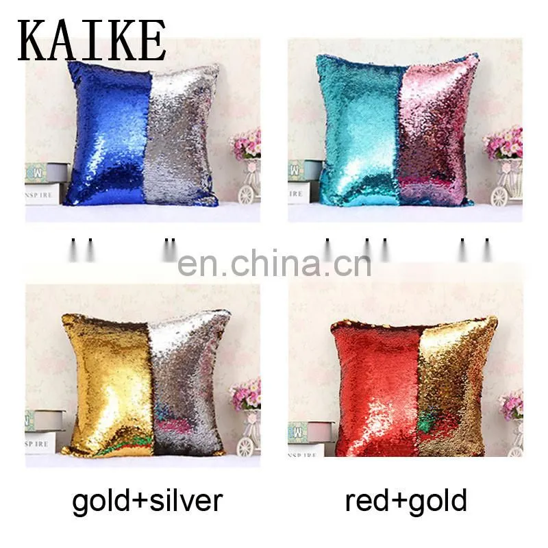 Custom new fashion headboard bed sequin pillow cushion covers