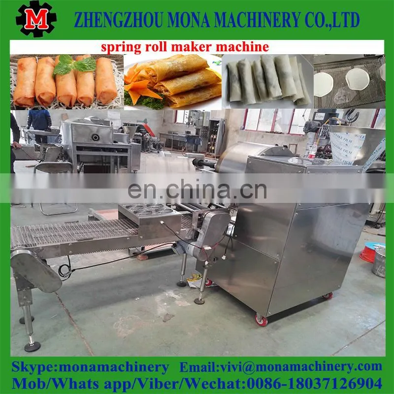 automatic dumpling skin machine / spring roll wrapper making machine with high quality