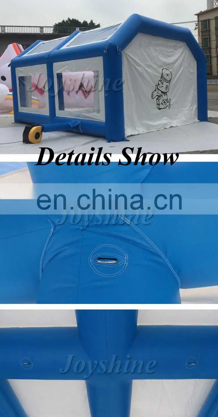 Cheap 0.55mm PVC Inflatable Car Wash Parking Carport Covers Mobile Spray Paint Booth Tents Inflatable Car Garage Tent
