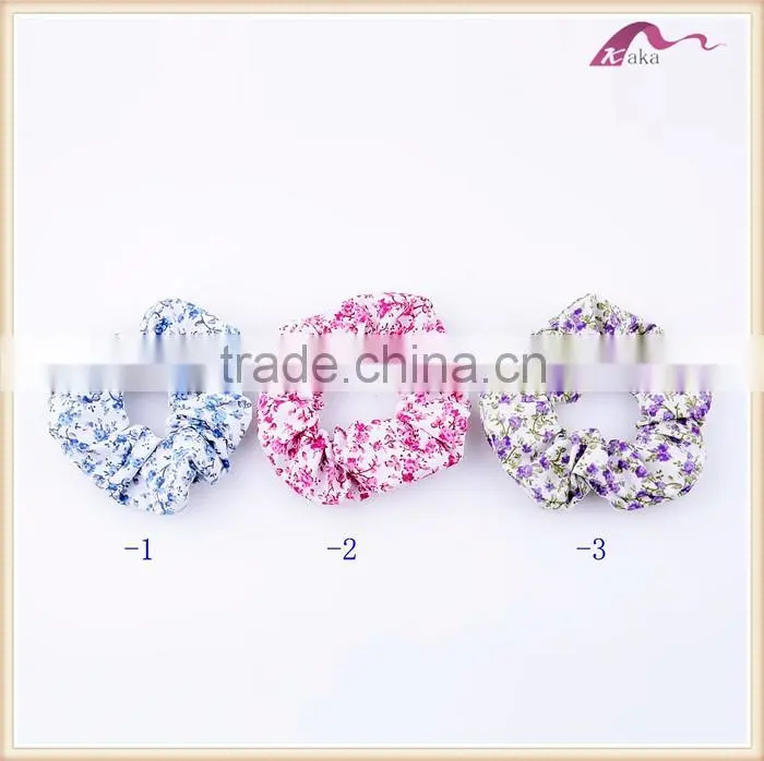 Fresh Floral Printing Elastic Hair Band Accessories
