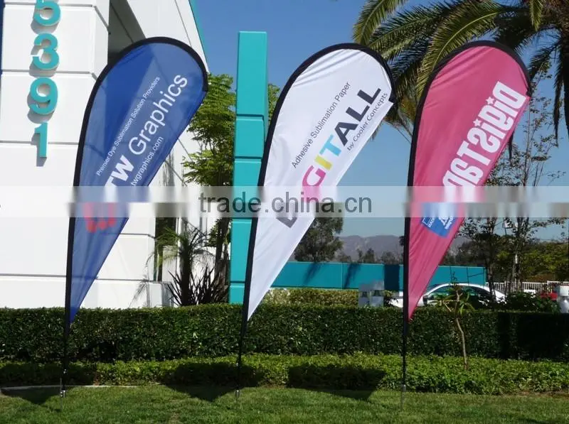 Wholesales Single/Double Sided Beach Flag,Feather Flag,Teardrop Flag