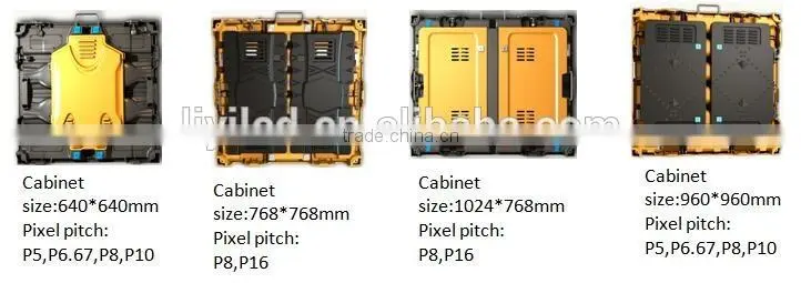 Die casting aluminum cabinet rental led display outdoor smd/P16 P10 P5 P3 led wall/diecasting cabinet rental led display