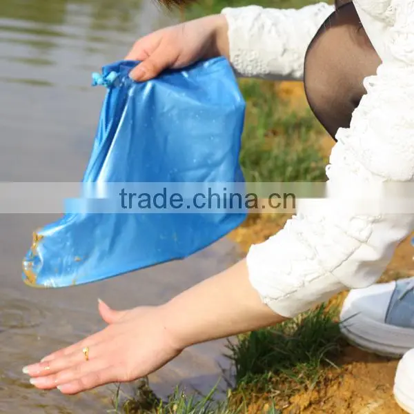 womens pvc short cheap waterproof rain boot/shoe covers
