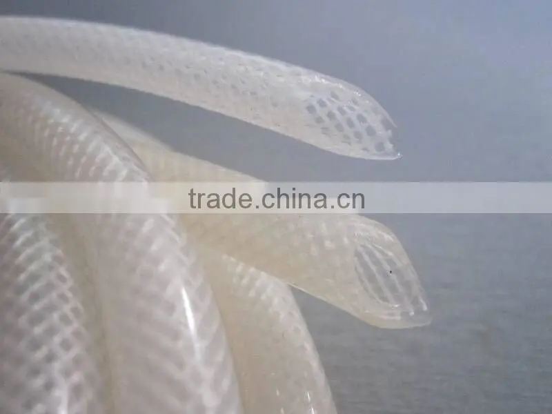 Transparent and White Standard Color Silicone Rubber Intensive Net Sleevings