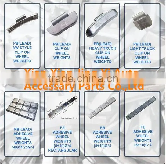 aw series Zn clip wheel balance weights for steel rims