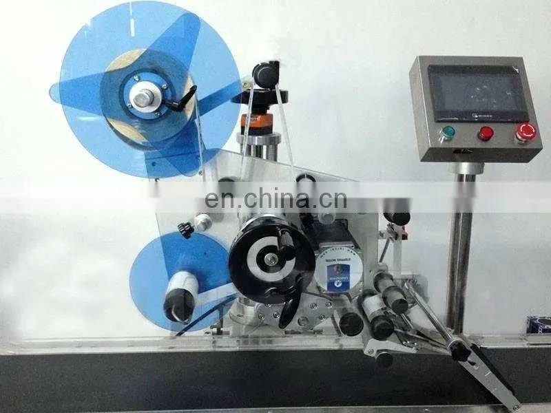 Automatic double side labeling machine for round or flat bottles boxes high quality