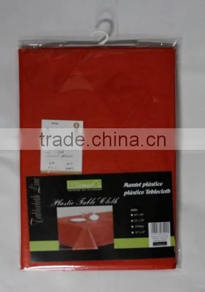 SOLID COLOR TABLE CLOTH WITH FLANNEL BACKING