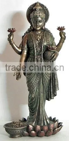Goddess Lakshmi bronze statue