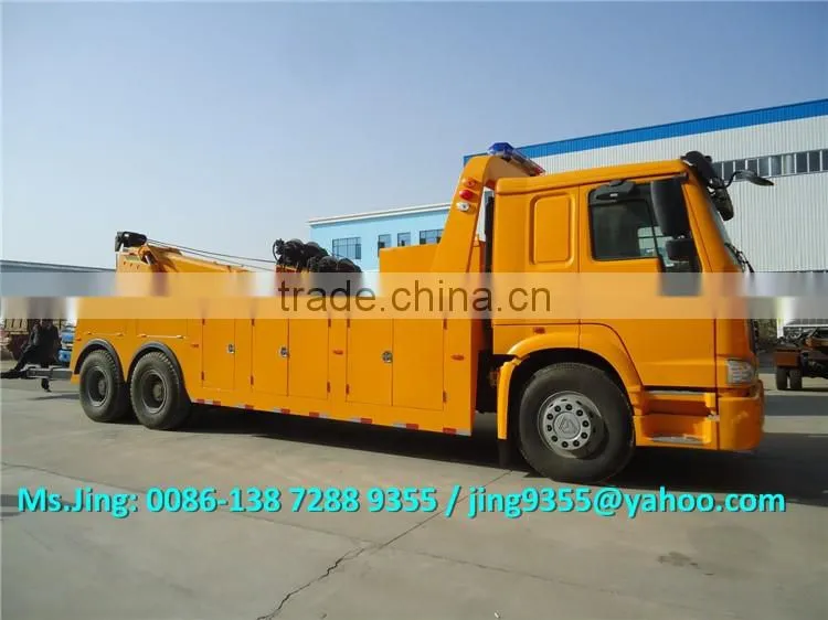 Made in China 60T right hand heavy duty wrecker tow truck with hydraulic cylinder on sale