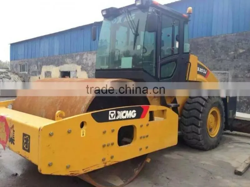 USED XCMG ROAD ROLLER 20 TON VIBRATORY ROAD ROLLER XS203J, 2014 MADE