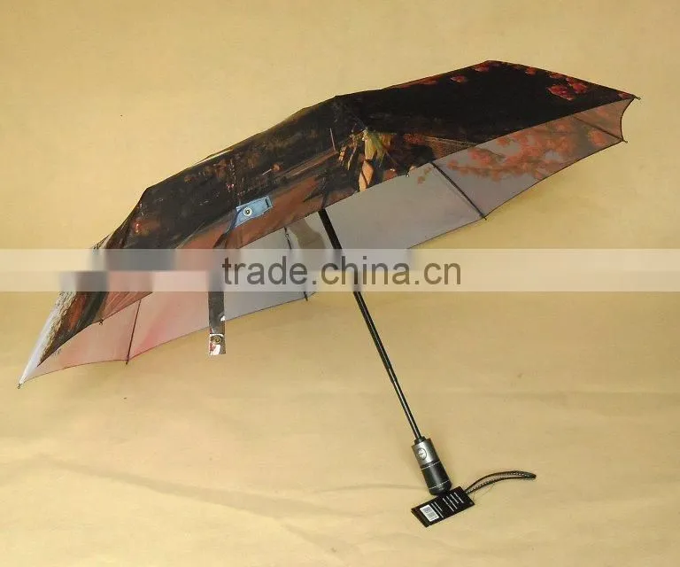 3 folding umbrella with automatic open and close