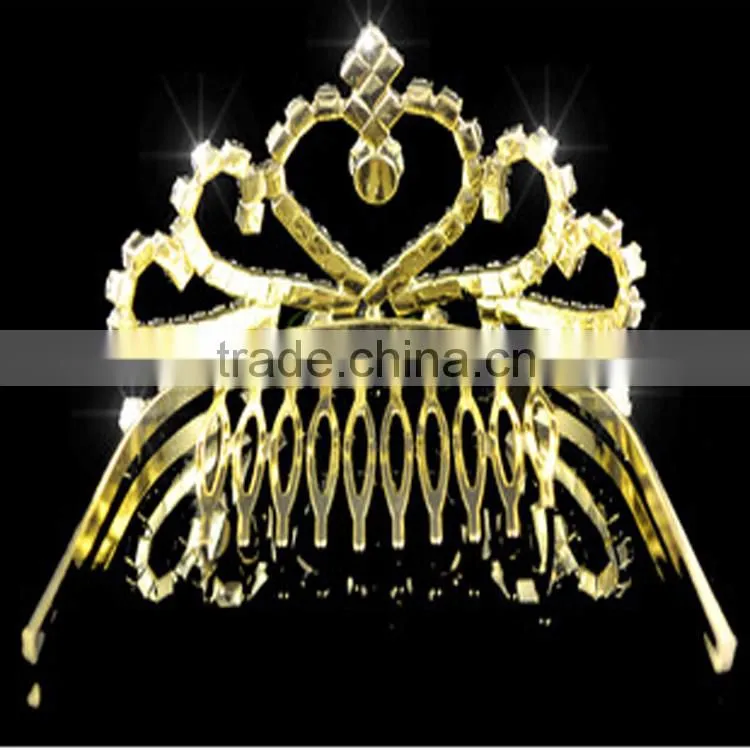 New design fashion jewelry gold crown ring
