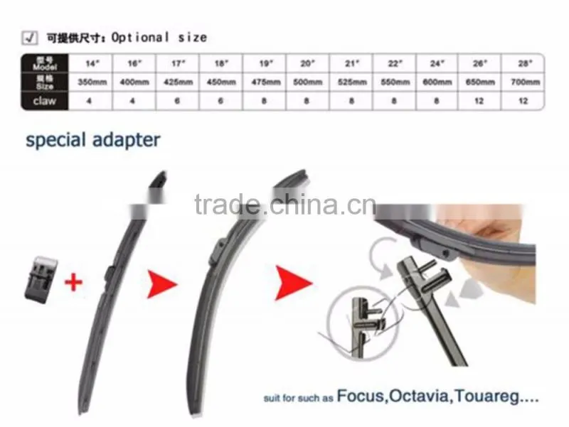High car cleaning wiper Visibility Factory Wholesale Car Wiper For BMW